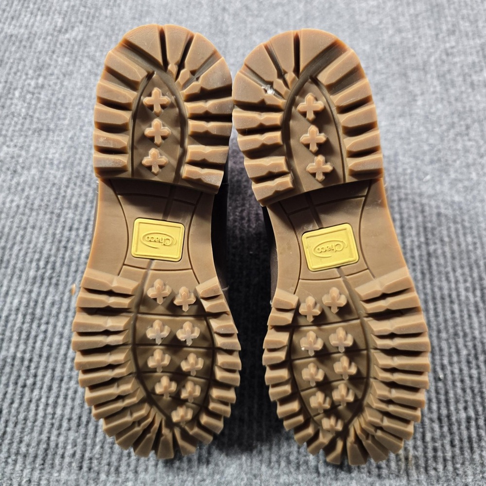 Chaco Boots Women Size 8.5 Brown Leather Fields Chelsea Ankle Lug Sole JCH107428 - Picture 9 of 13